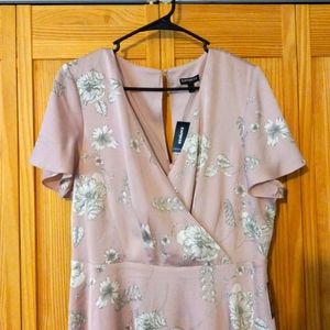 NWT Express pink & silver dress size 14